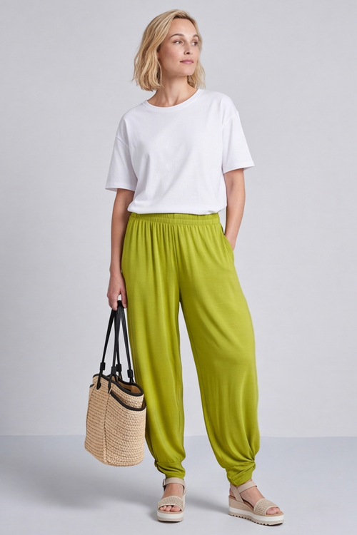 Jacinda Cotton Green trousers - Image 7
