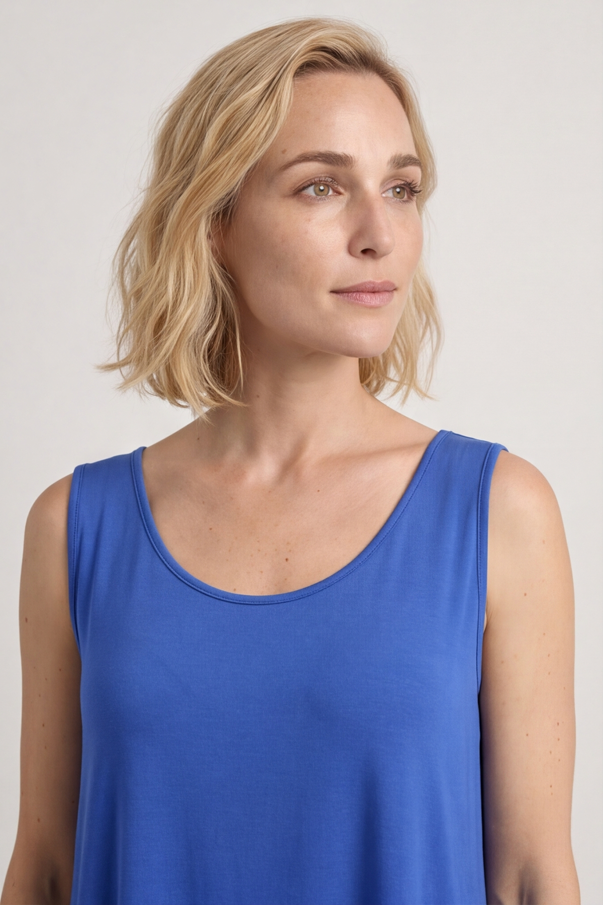 Brinda Sleeveless Dress Cobalt