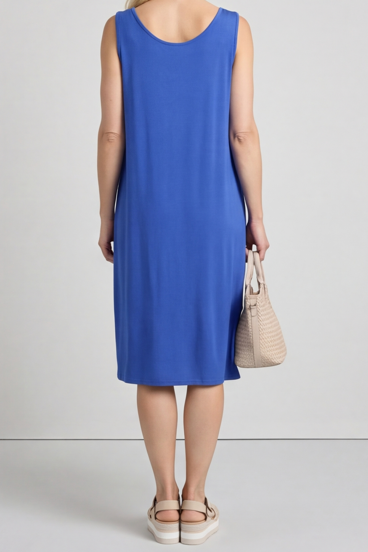 Brinda Sleeveless Dress Cobalt