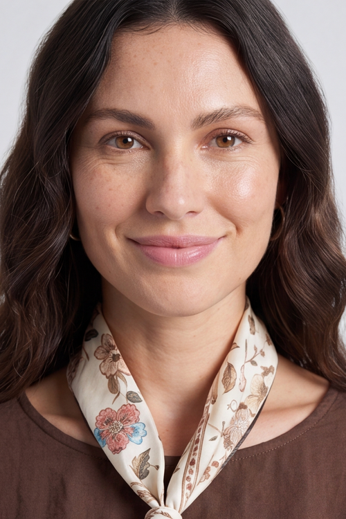 Lyra Cocoa Scarf Top - Image 3