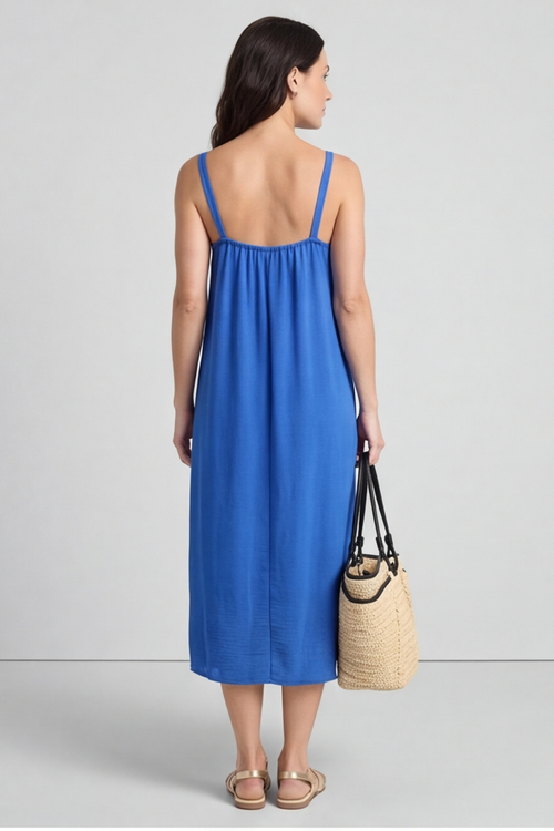 Camille Strap Dress Cobalt - Image 5