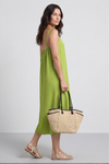 Camille Strap Dress Green