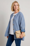 Carlota Stripe Linen Jacket Blue