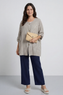 Carlota Stripe Linen Jacket Mocha