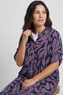 Carlyn Print Button Dress Purple