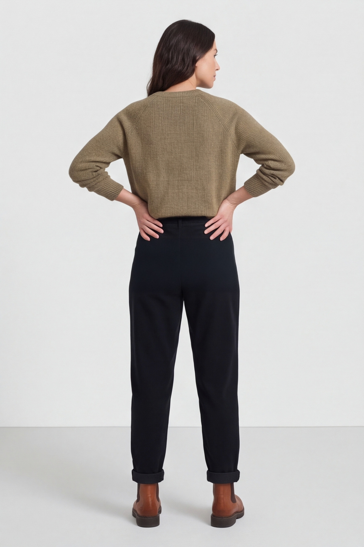 Carmella Needlecord Trousers Black