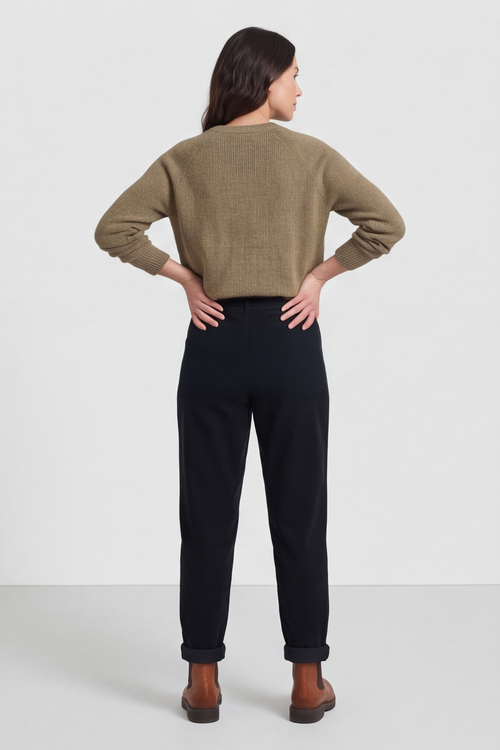 Carmella Needlecord Trousers Black - Image 5