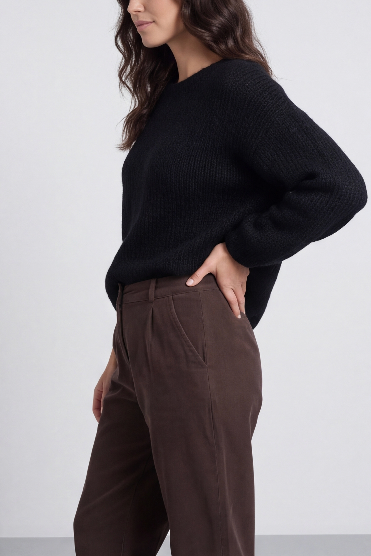Carmella Needlecord Trousers Cocoa