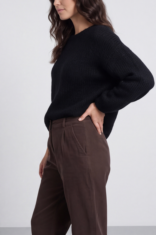 Carmella Needlecord Trousers Cocoa - Image 4