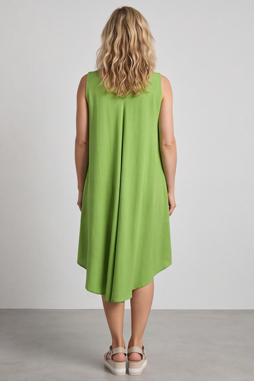 Charlene Sleeveless Dress Olive - Image 2