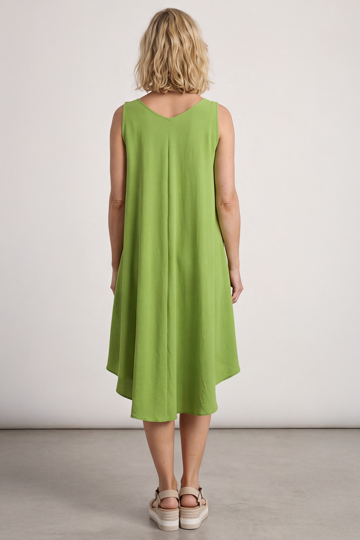 Charlene Sleeveless Dress Olive