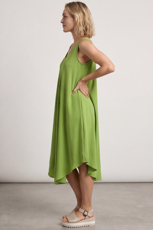 Charlene Sleeveless Dress Olive - Image 5