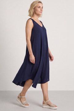 Charlene Sleeveless Dress Navy