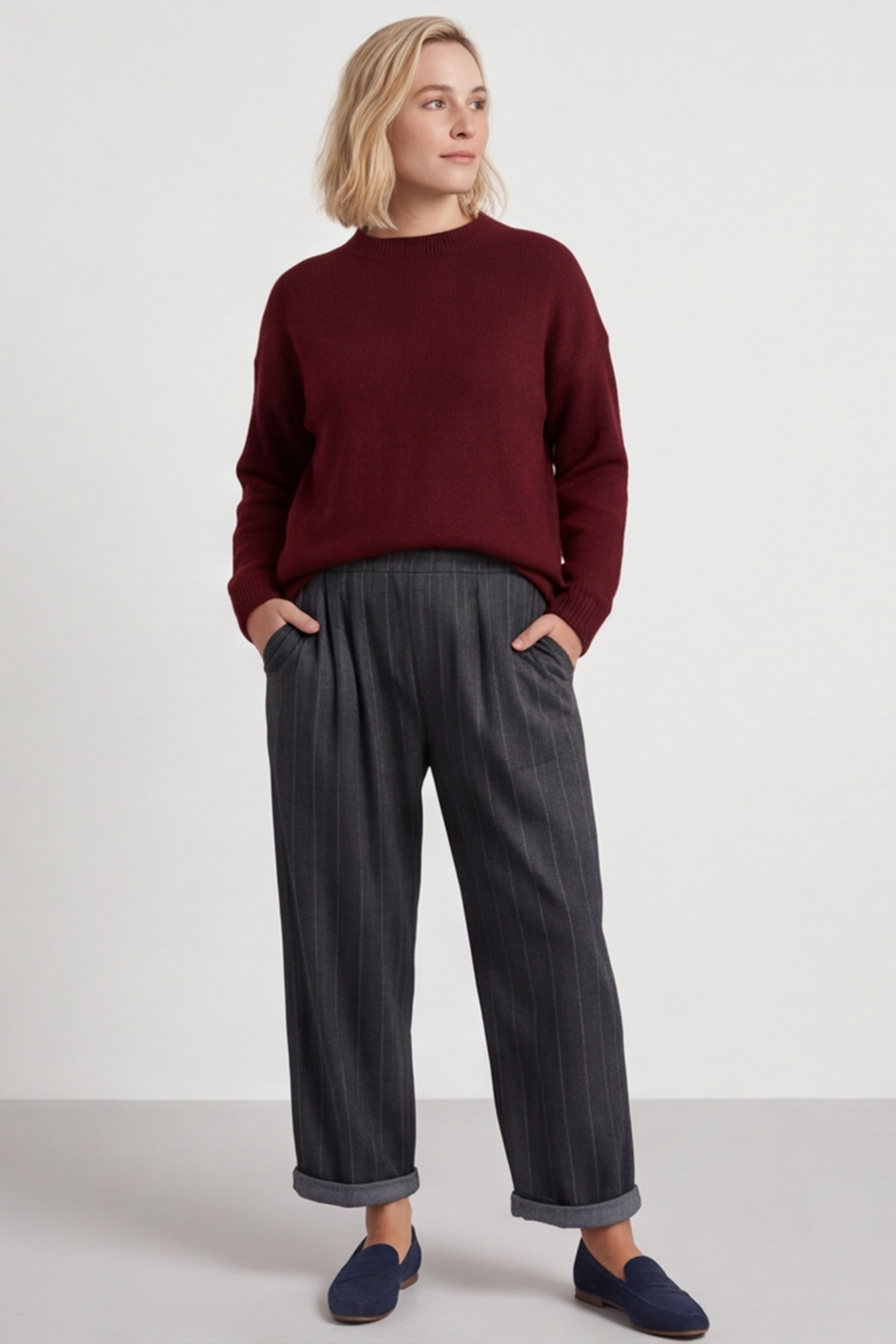 Charlie Belted Trousers Black