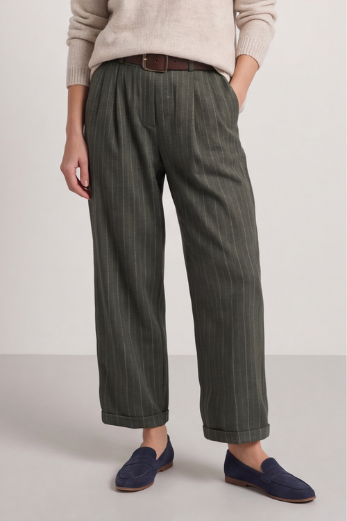 Charlie Belted Trousers Khaki - Image 2