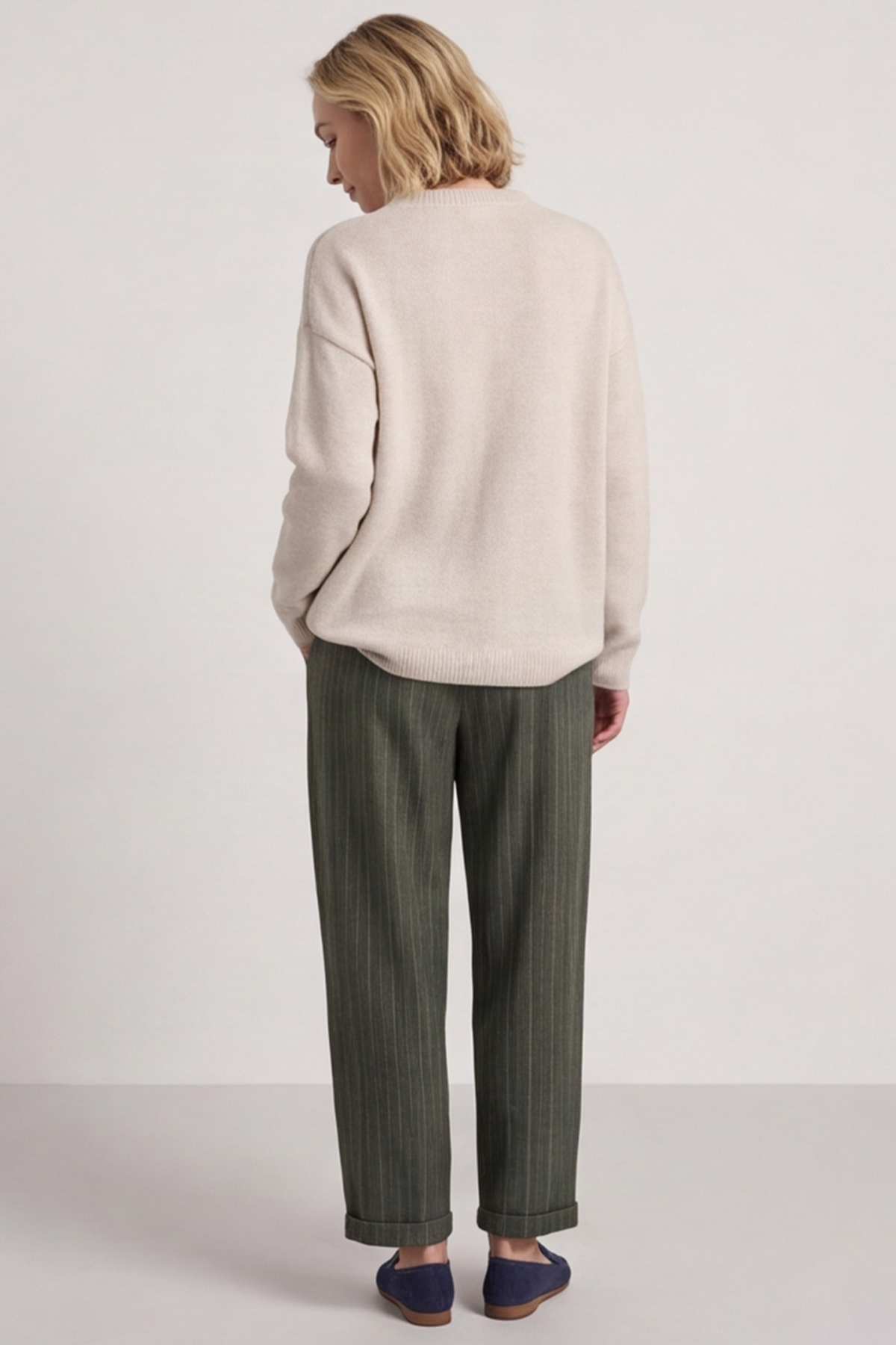 Charlie Belted Trousers Khaki