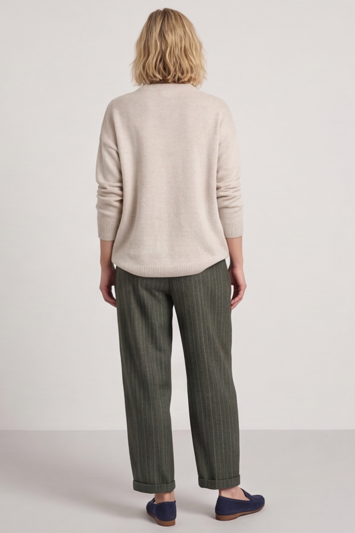 Charlie Belted Trousers Khaki