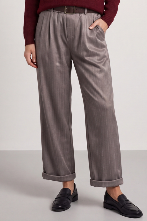 Charlie Belted Trousers Mocha - Image 2