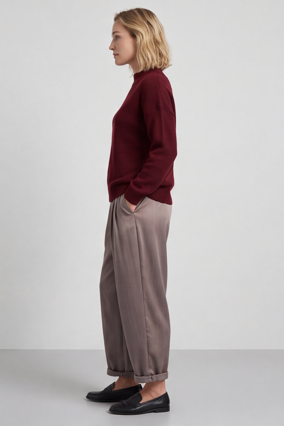 Charlie Belted Trousers Mocha