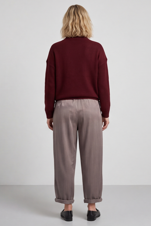 Charlie Belted Trousers Mocha - Image 4