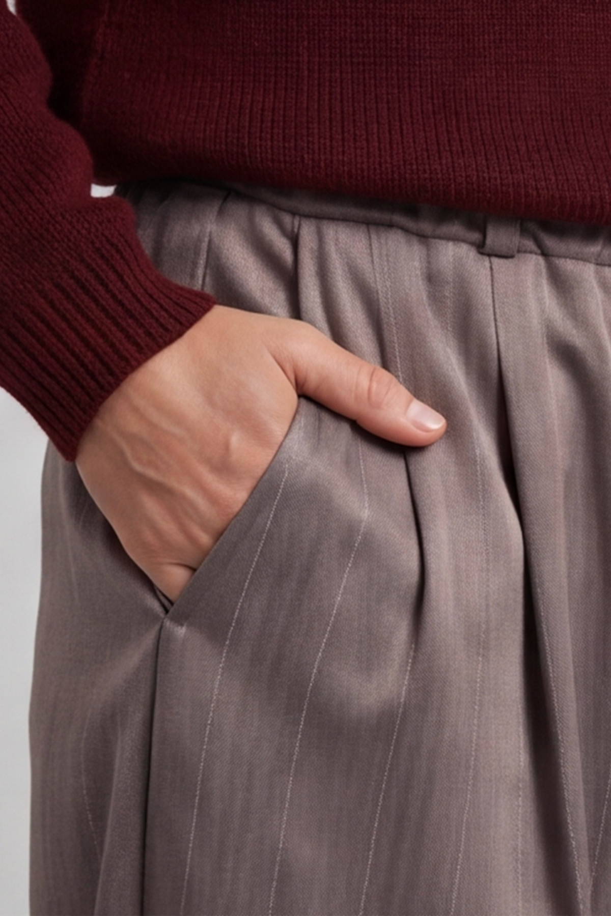 Charlie Belted Trousers Mocha