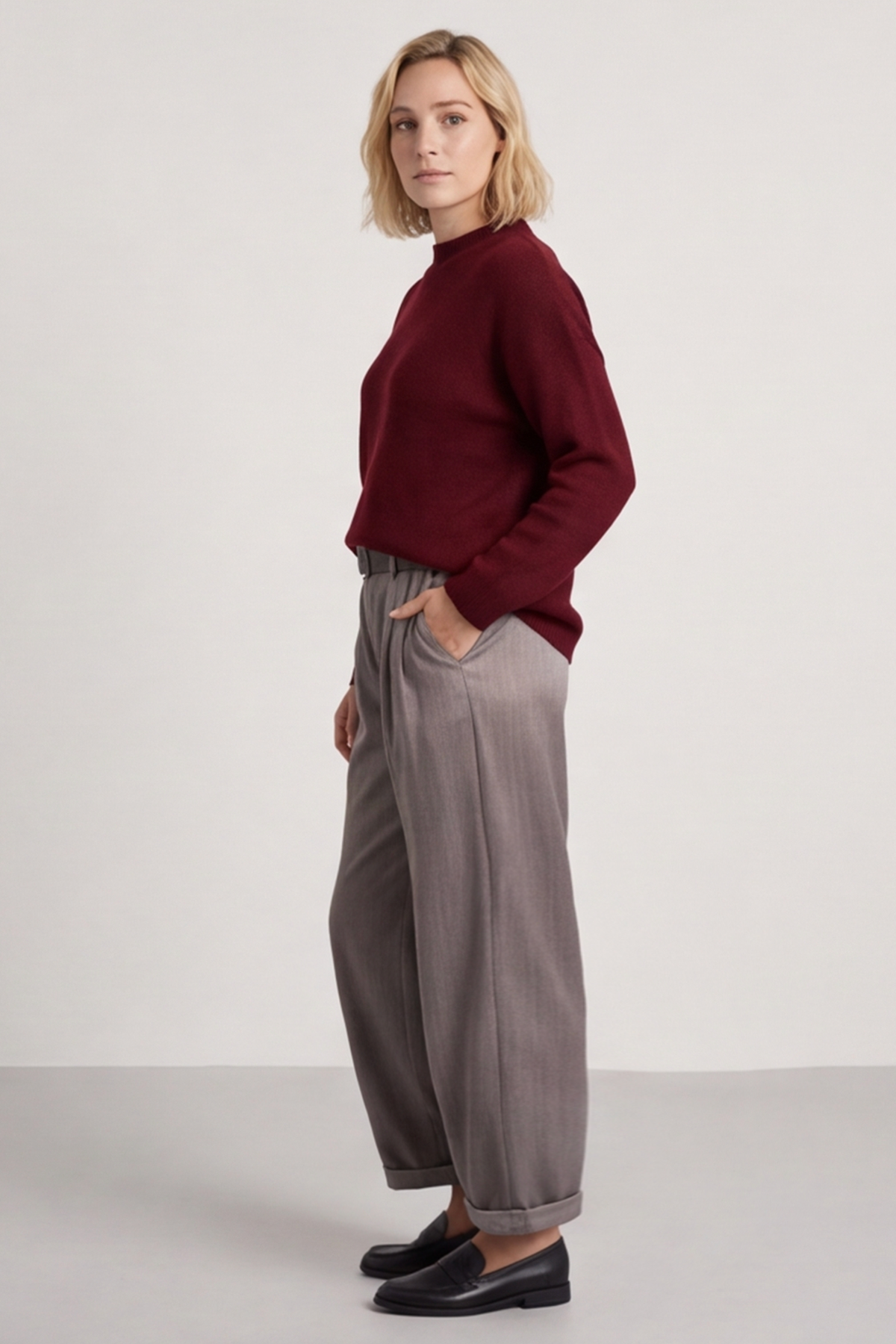 Charlie Belted Trousers Mocha