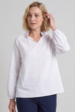 Charmaine Linen Top White White - Charmaine Linen Top White