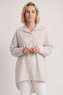 Christina Stripe Shirt Mocha