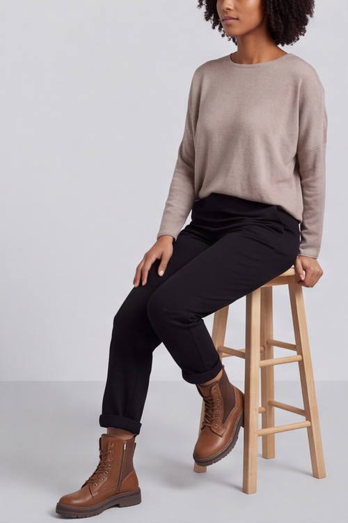Colby Straight Leg Trousers Black - Image 2
