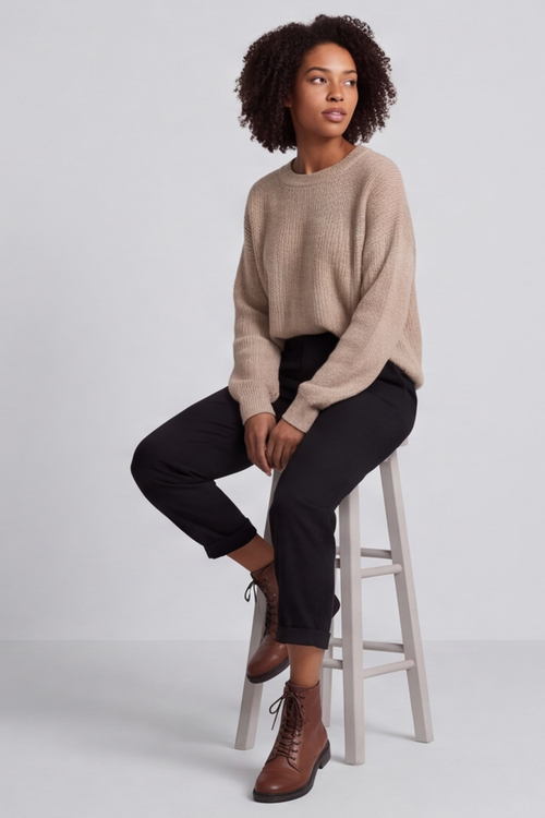 Colby Straight Leg Trousers Black - Image 3
