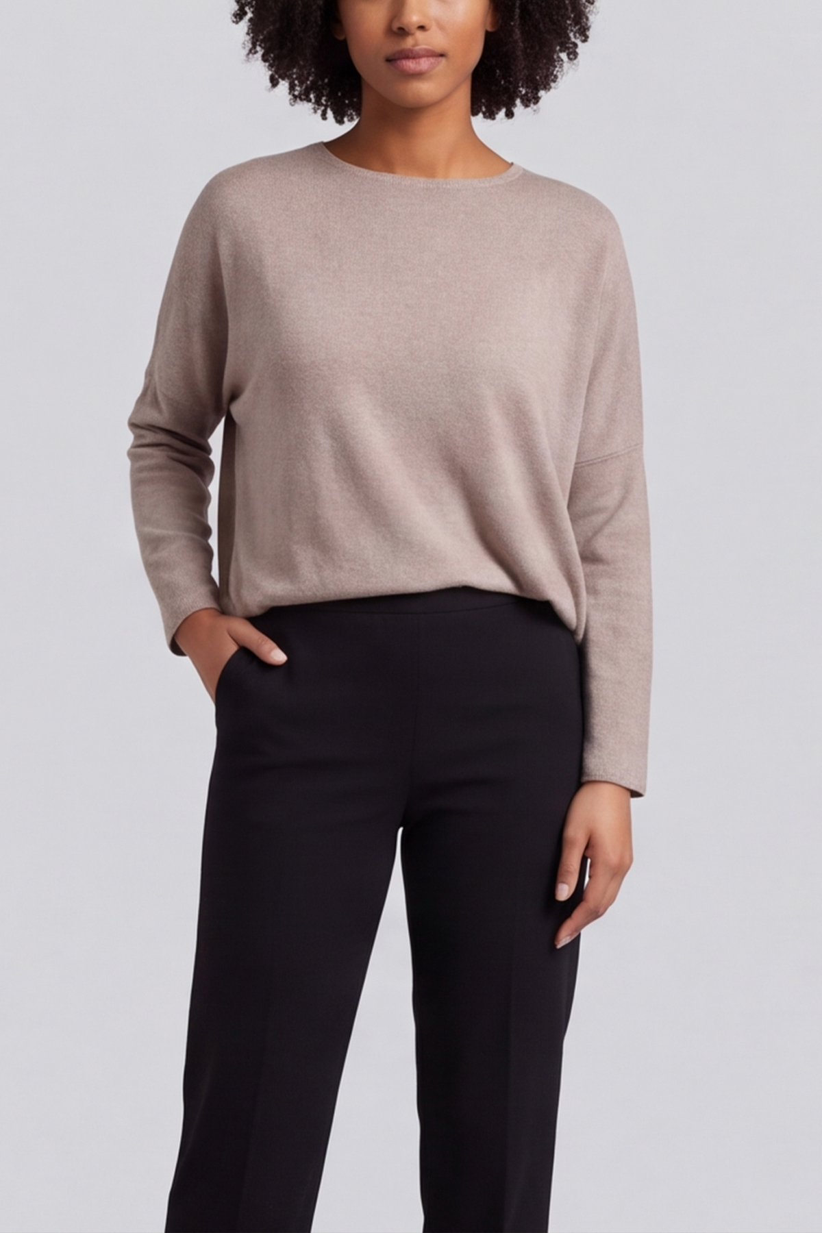 Colby Straight Leg Trousers Black