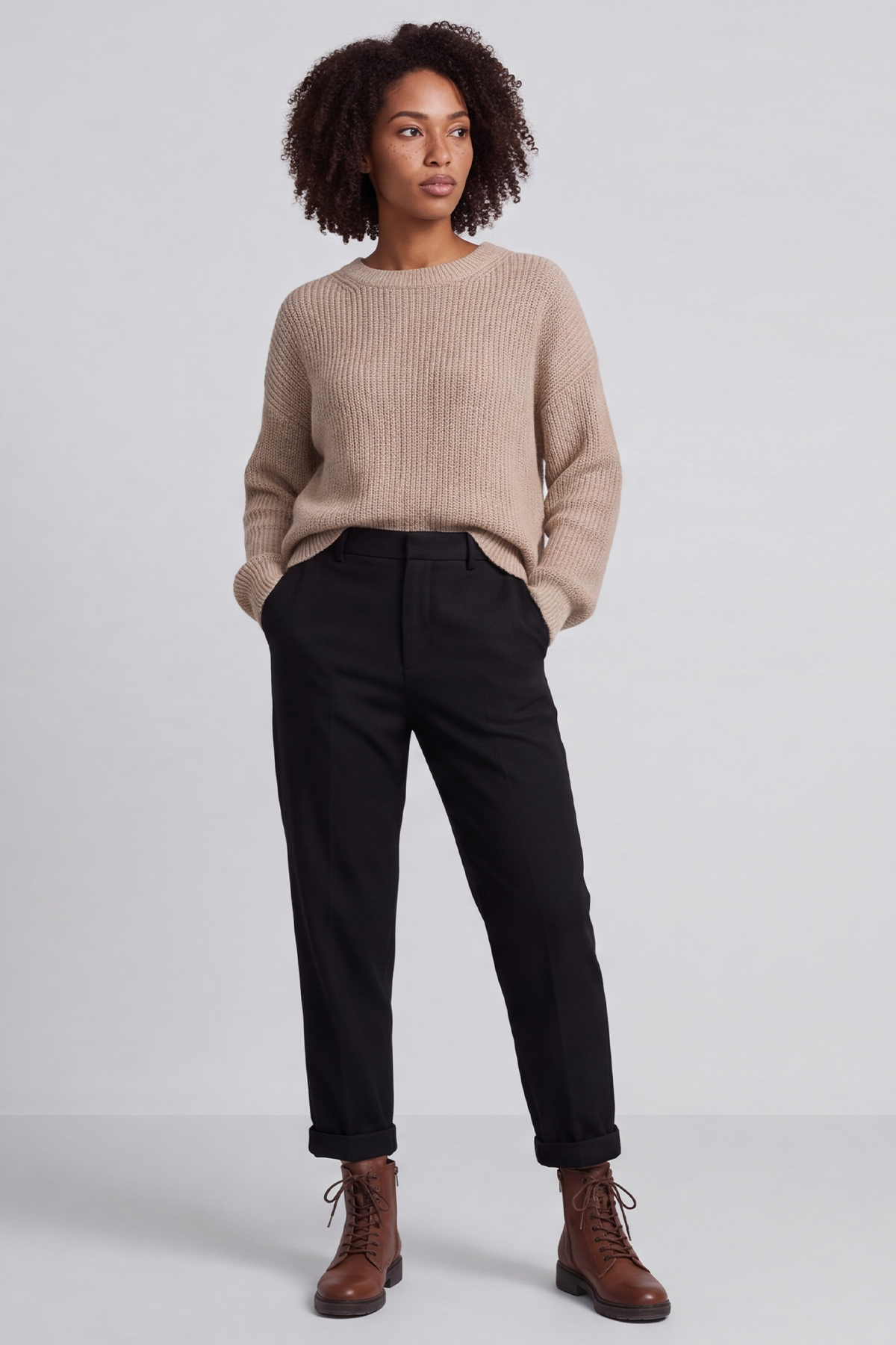 Colby Straight Leg Trousers Black