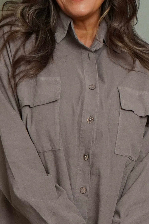 Tonya Needlecord Jacket Mocha - Image 5