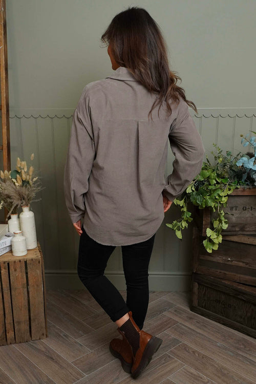 Tonya Needlecord Jacket Mocha - Image 6