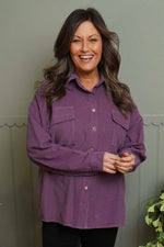 Tonya Needlecord Jacket Mauve Mauve - Tonya Needlecord Jacket Mauve