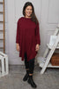 Nelle Cowl Cotton Top Wine
