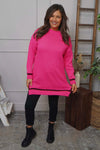 Suzette Knitted Jumper Fuchsia