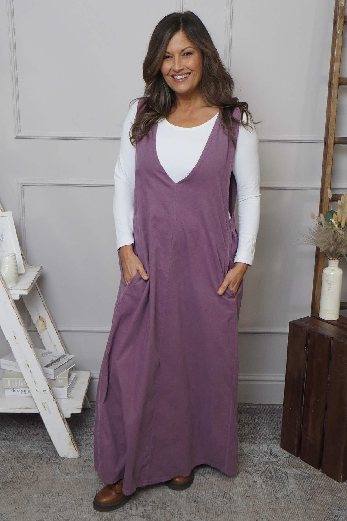 Cara Needlecord Dress