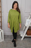 Nelle Cowl Cotton Top Olive