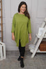 Nelle Cowl Cotton Top Olive