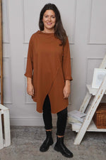 Nelle Cowl Cotton Top Nutmeg Nutmeg - Nelle Cowl Cotton Top Nutmeg