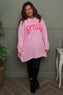 Smile Knitted Jumper Pink
