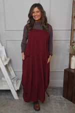 Monabella Cotton Pinafore Wine Wine - Monabella Cotton Pinafore Wine