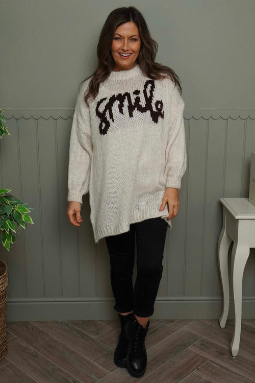 Smile Knitted Jumper Stone - Image 1