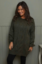 Layne Knitted Jumper Khaki Khaki - Layne Knitted Jumper Khaki