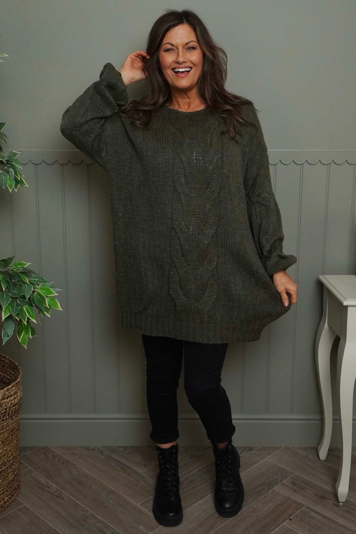 Layne Knitted Jumper Khaki