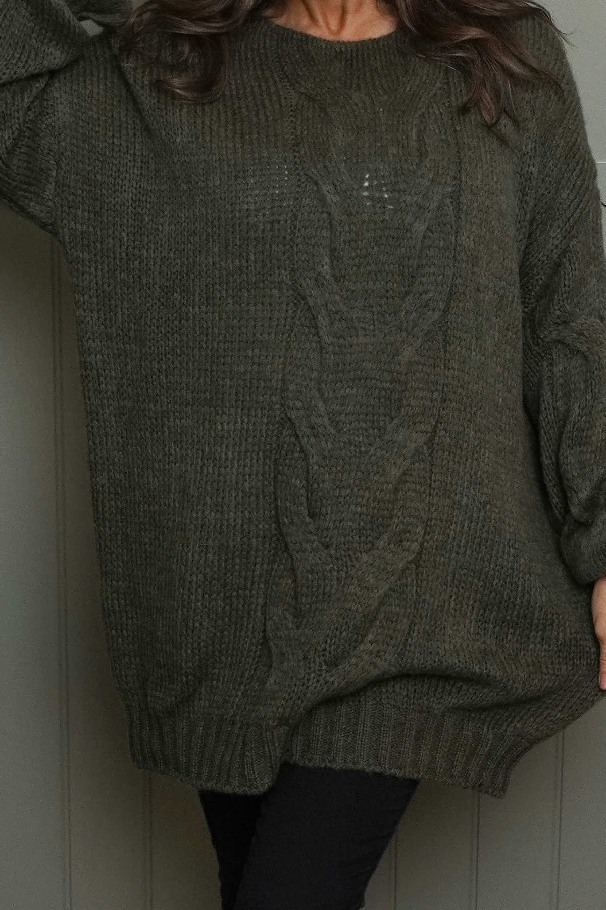 Layne Knitted Jumper Khaki