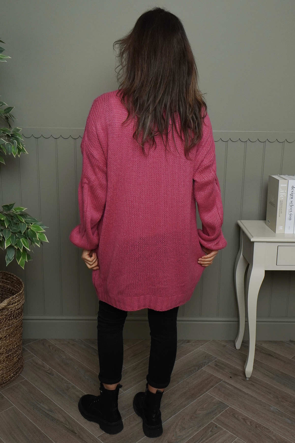 Layne Knitted Jumper Fuchsia