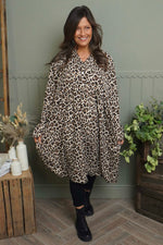 Jackie Cheetah Print Dress Stone - Jackie Cheetah Print Dress