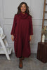 Maris Snood Cotton Dress Wine